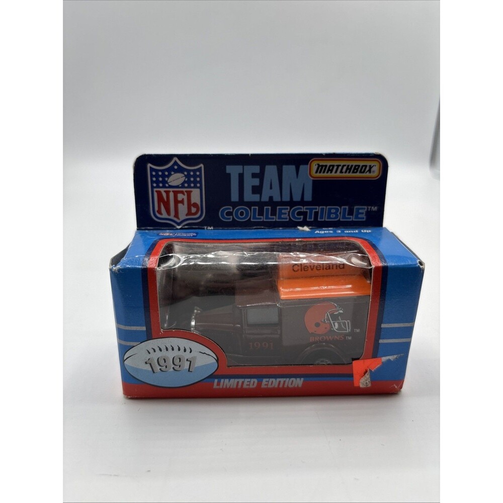 Vtg 1991 Cleveland Browns NFL FOOTBALL TEAM LIMITED MATCHBOX DIECAST Truck NIB